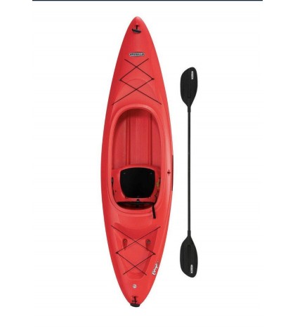 Lifetime Charger 10 ft Sit-in Kayak (Paddle Included), 9096 volcano red
