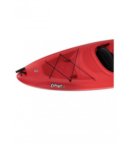 Lifetime Charger 10 ft Sit-in Kayak (Paddle Included), 9096 volcano red
