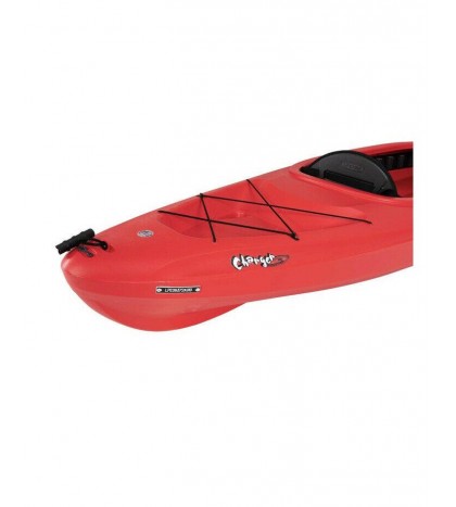 Lifetime Charger 10 ft Sit-in Kayak (Paddle Included), 9096 volcano red