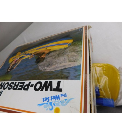 New 1984 Inflatable Two Person Boat SeaHawk 200 w/ Oars 78