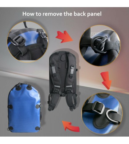 100% Waterproof 25L Weather-Avid Fishing backpack Polyurethane-coated Material