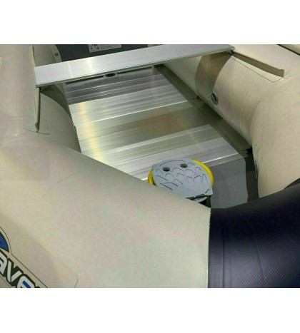 SunL Inflatable Aluminum Board Heavy Duty Dinghy Tender Boat w/Wood Transom