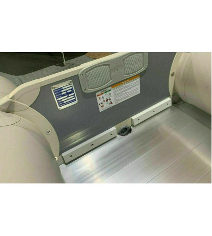 SunL Inflatable Aluminum Board Heavy Duty Dinghy Tender Boat w/Wood Transom