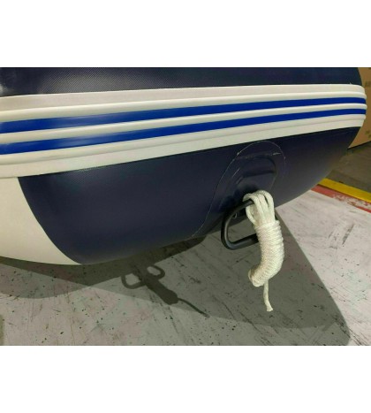 SunL Inflatable Aluminum Board Heavy Duty Dinghy Tender Boat w/Wood Transom