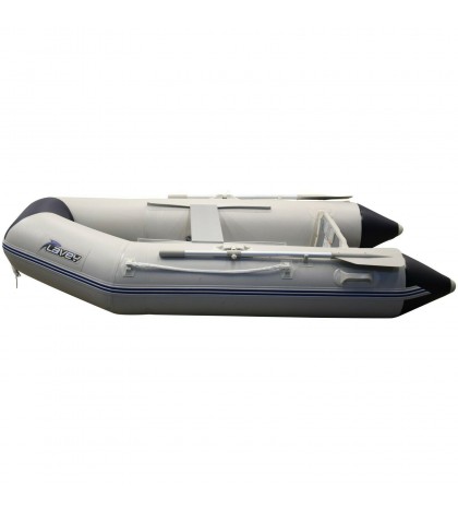 SunL Inflatable Aluminum Board Heavy Duty Dinghy Tender Boat w/Wood Transom