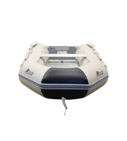 SunL Inflatable Aluminum Board Heavy Duty Dinghy Tender Boat w/Wood Transom