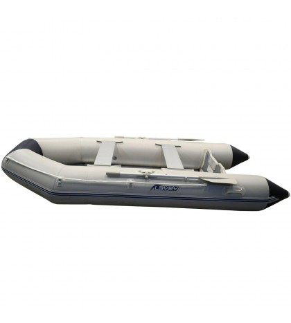 SunL Inflatable Aluminum Board Heavy Duty Dinghy Tender Boat w/Wood Transom