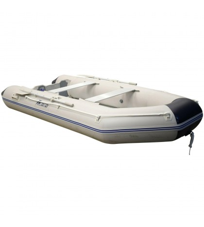 SunL Inflatable Aluminum Board Heavy Duty Dinghy Tender Boat w/Wood Transom