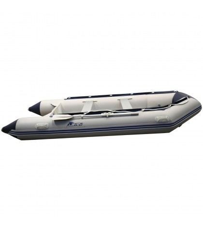 SunL Inflatable Aluminum Board Heavy Duty Dinghy Tender Boat w/Wood Transom