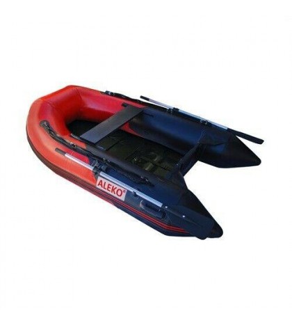 Inflatable Fishing Boat With Oars Set Pump Blow Up Boat Rafting 2 3 Person Red