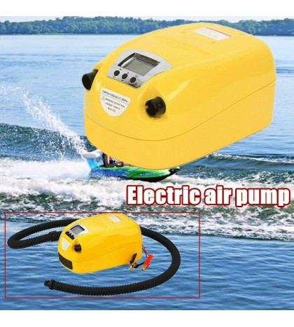 LCD Rubber Inflatable Boat High Pressure 80KPA Electric Air Pump DC 12V GP80D
