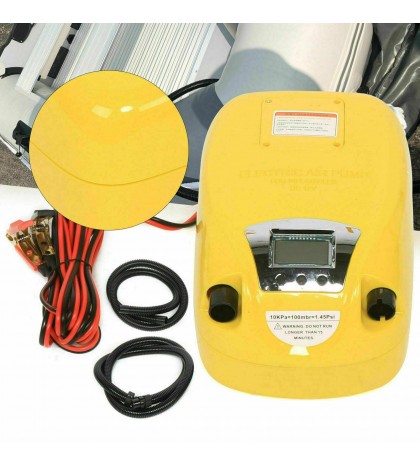 LCD Rubber Inflatable Boat High Pressure 80KPA Electric Air Pump DC 12V GP80D