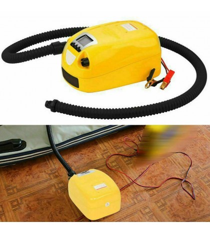 LCD Rubber Inflatable Boat High Pressure 80KPA Electric Air Pump DC 12V GP80D