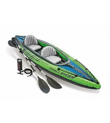 Intex Challenger K2 Kayak, 2-Person Inflatable Kayak Set with Aluminum Oars and