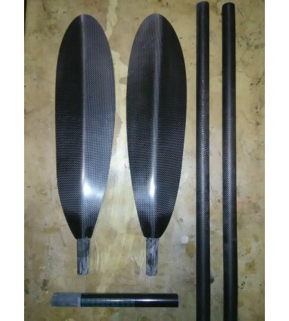Kayak Paddle, Carbon Fiber, ONNO Mid Tour Kit, lightest 2pc.10cm adjustment.