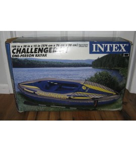 Intex Challenger K1 Inflatable Kayak with Oar and Hand Pump 68305E New Open Box Intex Challenger K1 Inflatable Kayak with Oar and Hand Pump 68305E New Open Box