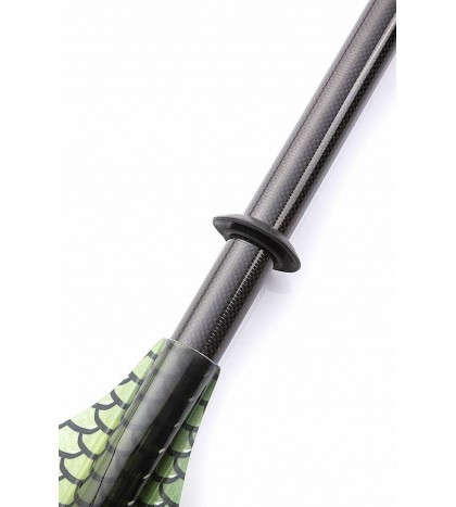 Graphic Fiberglass Multi Functional Kayak Paddle (Green Scale Design)