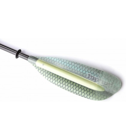 Graphic Fiberglass Multi Functional Kayak Paddle (Green Scale Design)
