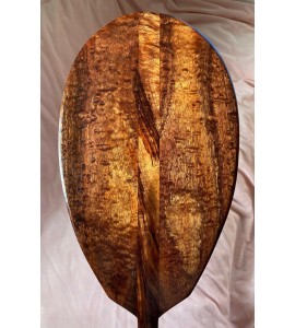 Curly Koa Burl Paddle - Hawaiian Outrigger Canoe Paddling