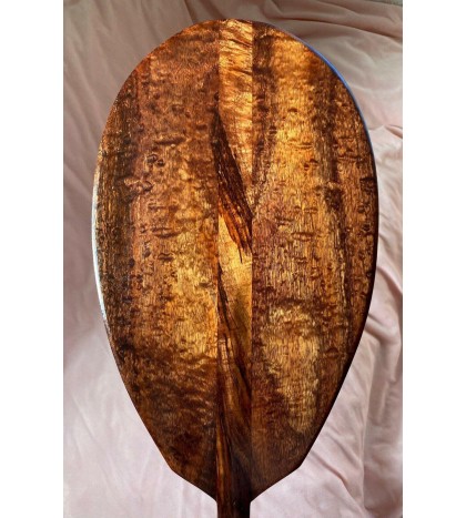 Curly Koa Burl Paddle - Hawaiian Outrigger Canoe Paddling