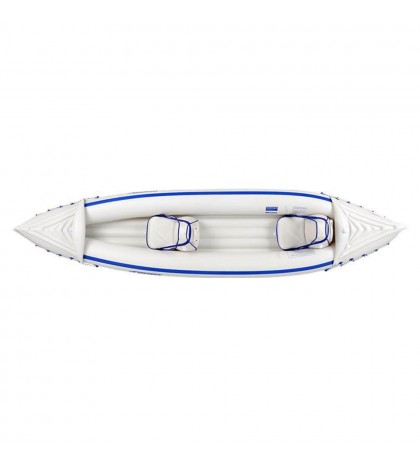 Sea Eagle 370 Pro Inflatable Kayak Canoe Boat w/ Paddles (Open Box) (2 Pack)