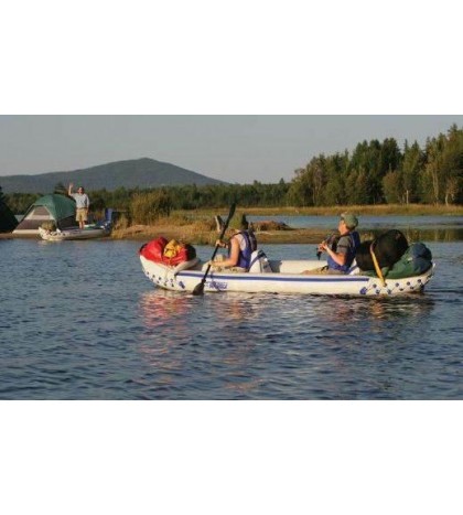 Sea Eagle 370 Pro Inflatable Kayak Canoe Boat w/ Paddles (Open Box) (2 Pack)