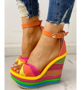 Colorful Espadrille Muffin Wedge S als